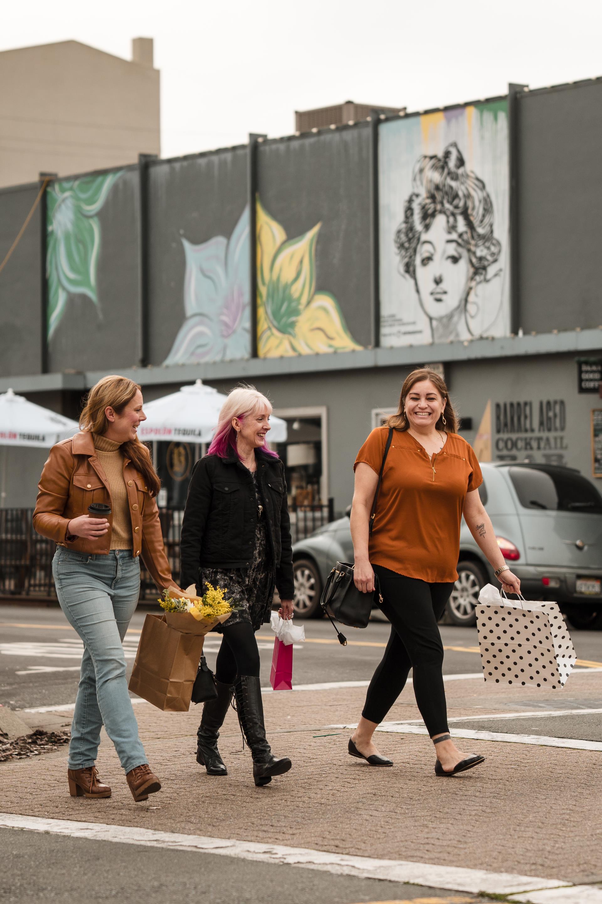 Women strolling